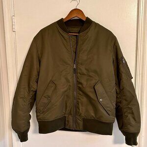 Uniqlo MA-1 Jacket - Olive - Men's Size M